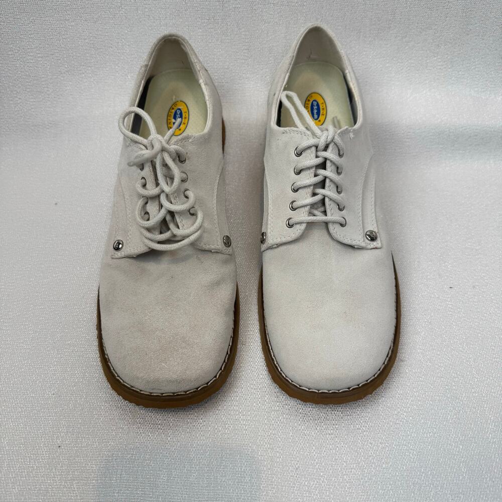 Dr. Scholl's Hiphop Women White Leather Oxford Style Casual Dress Shoes Size 10M